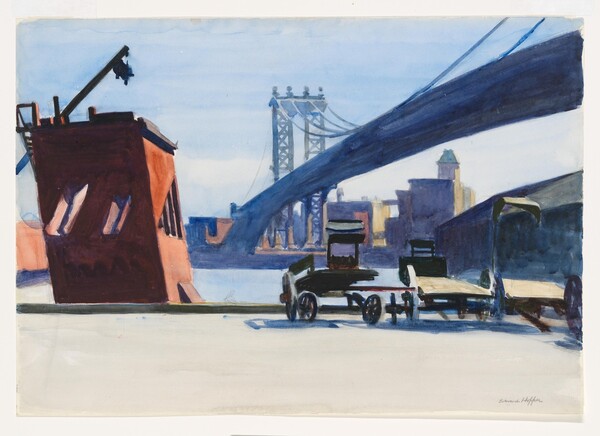 에드워드 호퍼 '맨해튼 다리' 1925-26년. (사진=서울시립미술관 제공)