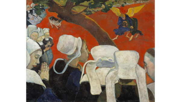 Paul Gauguin, Vision of the Sermon (Jacob Wrestling with the Angel) (사진=National Gallery 제공)