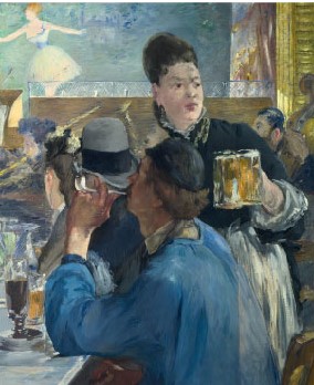 에두아르 마네, '카페 콩세르의 한구석, 1878-80년경 (사진 = 내셔널갤러리 제공)